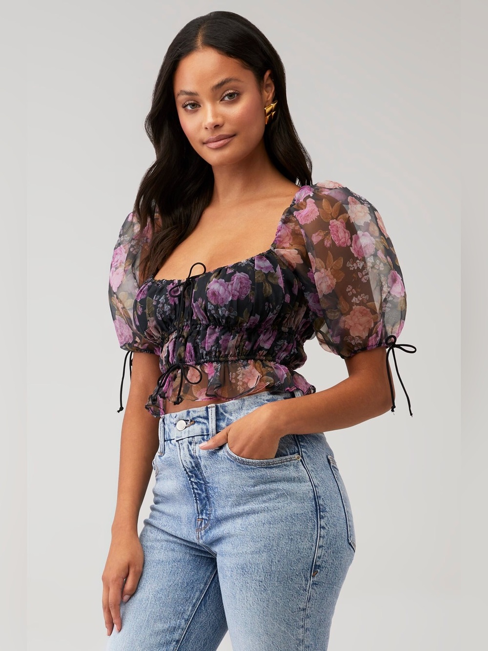 REVOLVE For Love & Lemons sunshine crop tops XS
